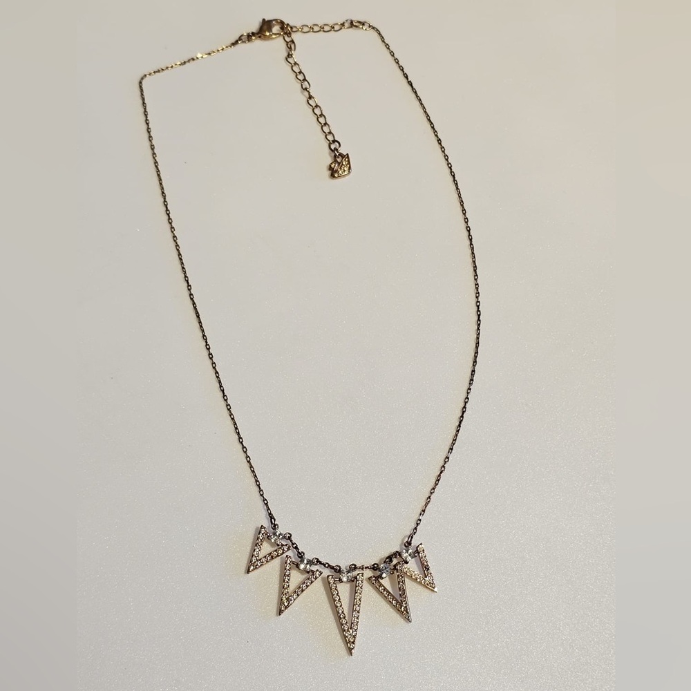 Swarovski Gold Tone & Crystal Necklace